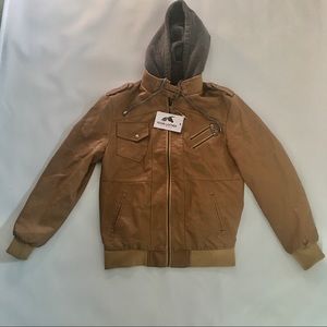NWT-VEGAN LEATHER JACKET